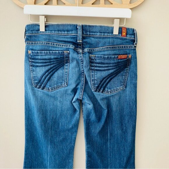 7 For All Mankind Dojo Denim Jeans Blue Sz 27 - Picture 6 of 9
